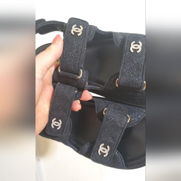 Chanel velcro dad sandal sz39. Full set. - Picture 2 of 5